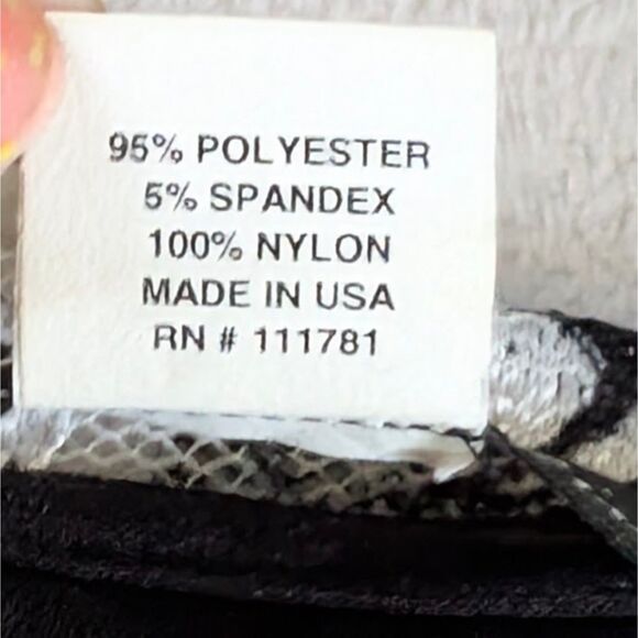 Y2K Lace Off Shoulder Blouse Women's Medium/Large Black White Floral Print - Picture 5 of 7